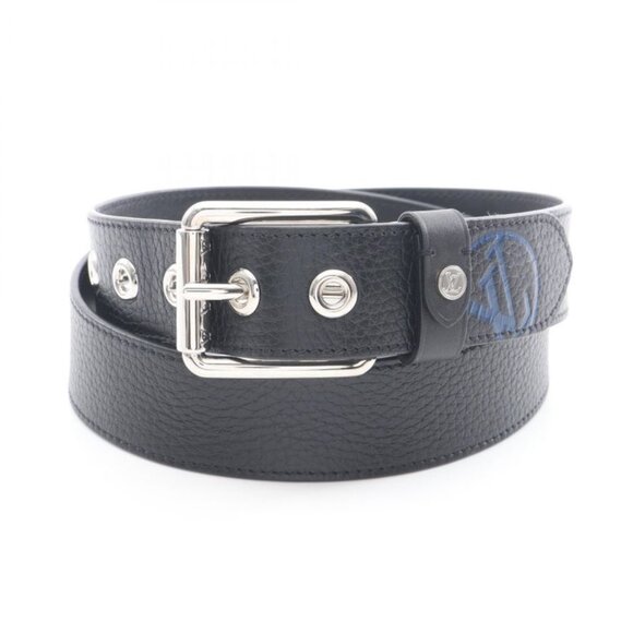 Louis Vuitton Belt Ceinture Voyager Leather Noir Black Navy